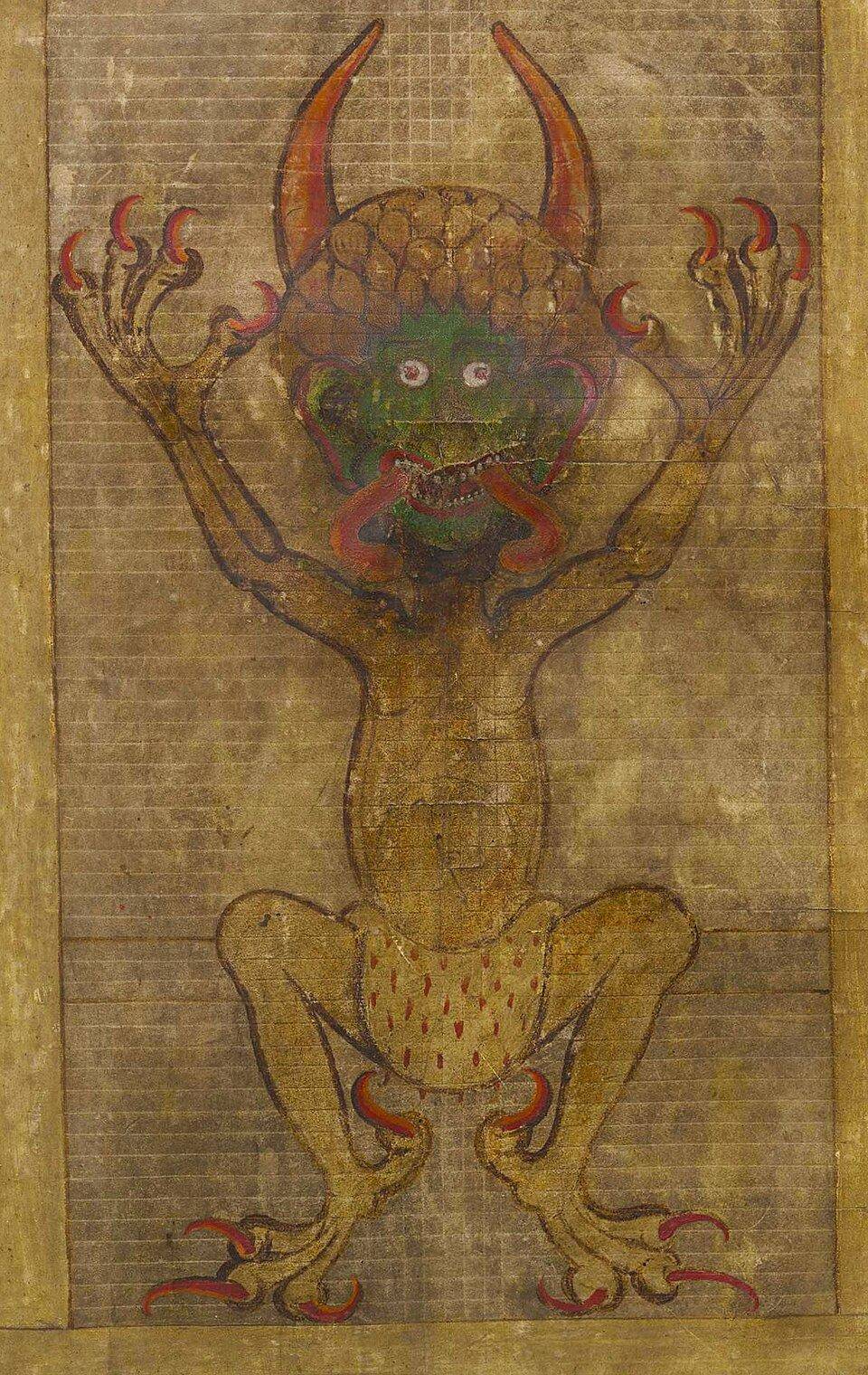 Codex Gigas devil illustration