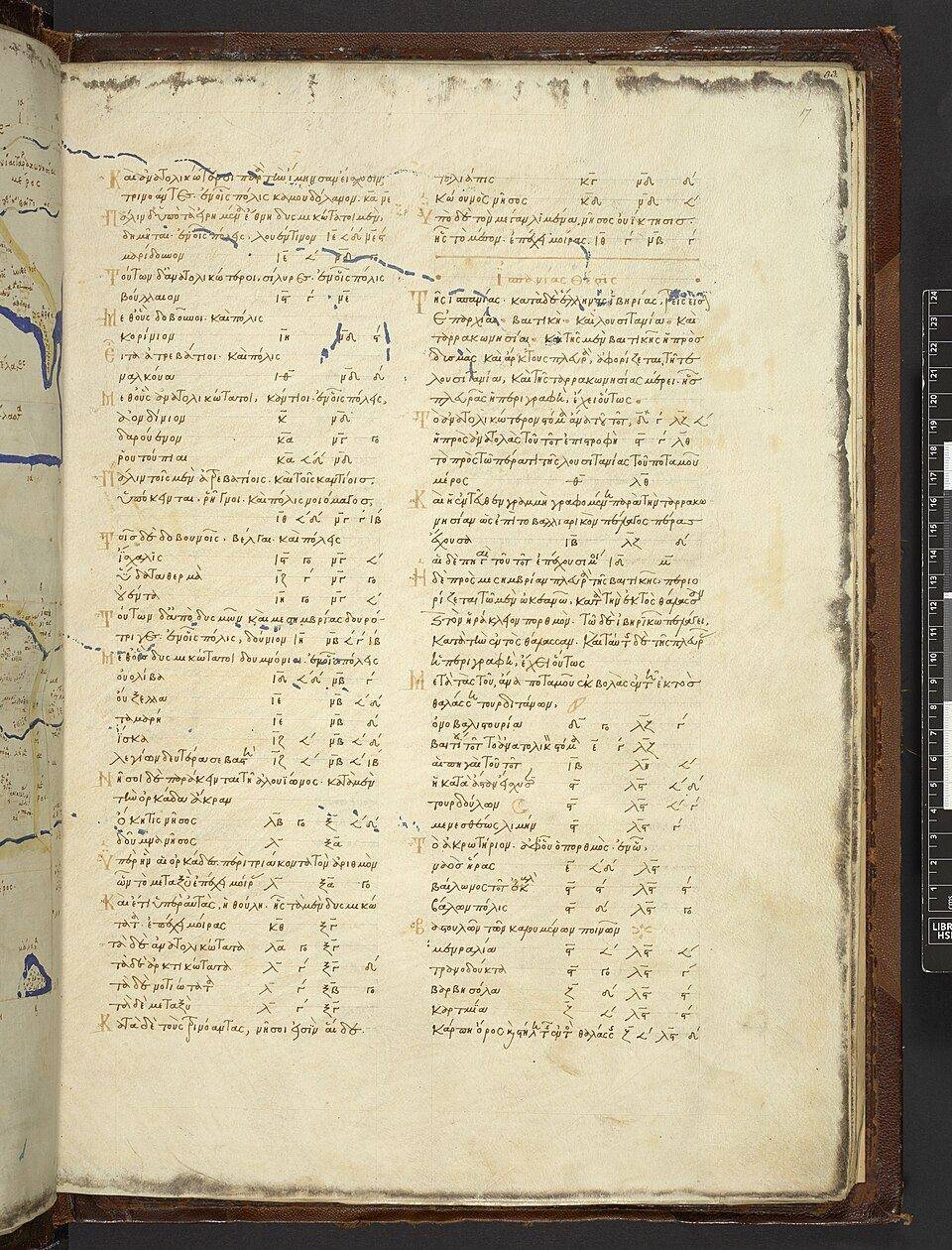 Map from Ptolemy’s Geography, Burney MS 111