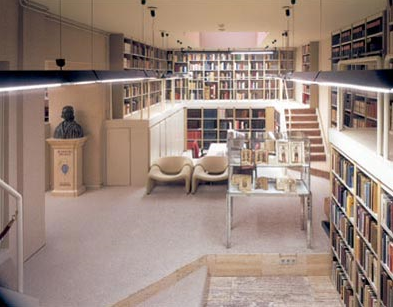 Interior of the Ritman Library in Amsterdam (historical location)