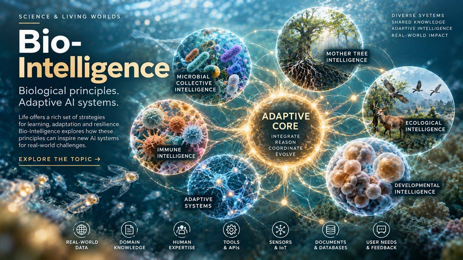 Bio-Intelligence Network: adaptive core and biological intelligence strategies