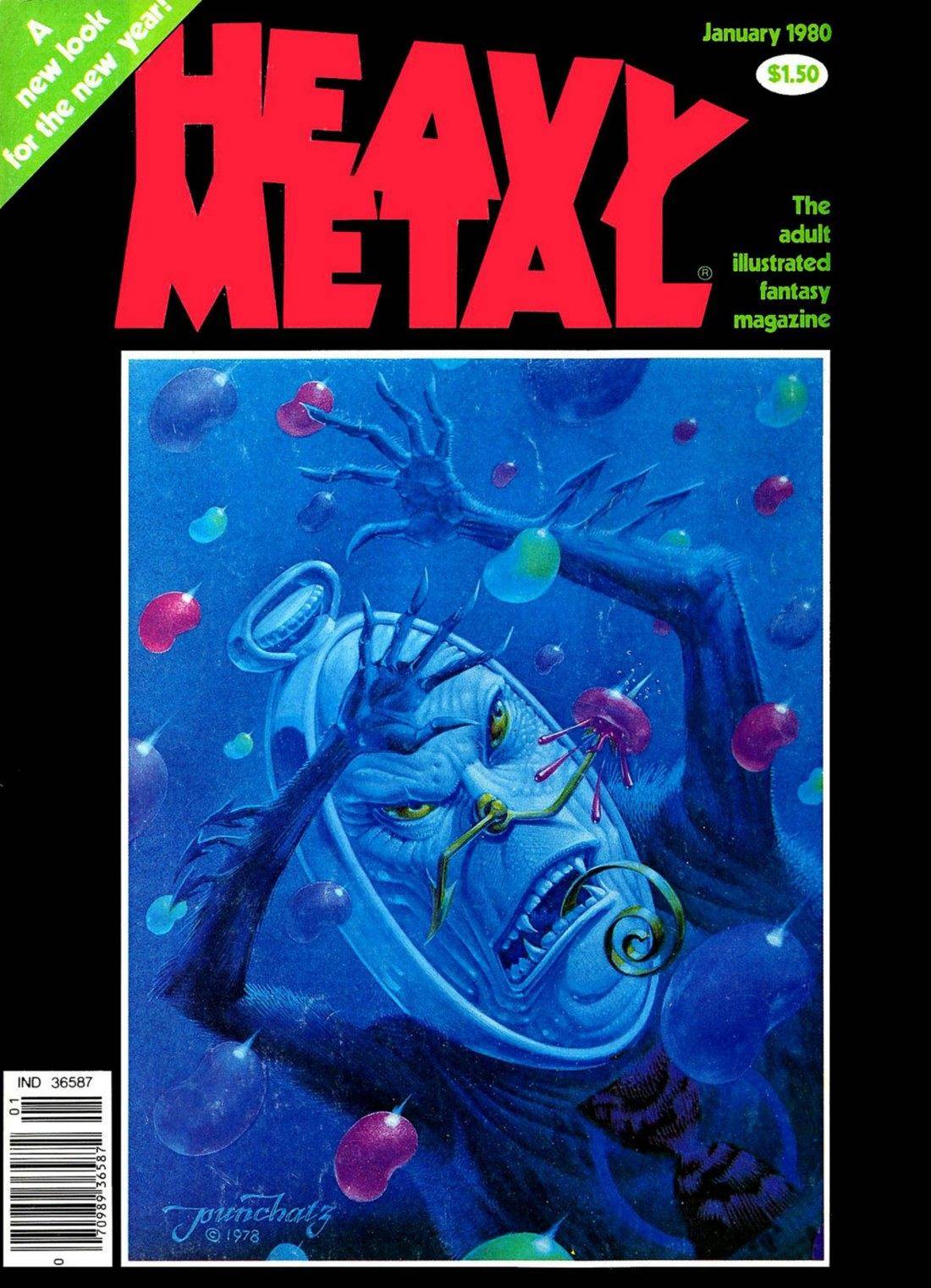 Heavy Metal magazine, January 1980, original issue cover