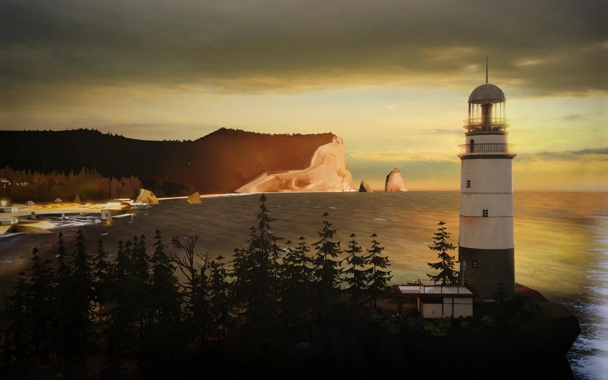 Places We Have Never Been — the Arcadia Bay lighthouse in Life Is Strange